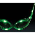 5 Day Imprinted Green Martian Light Up Funky Glasses